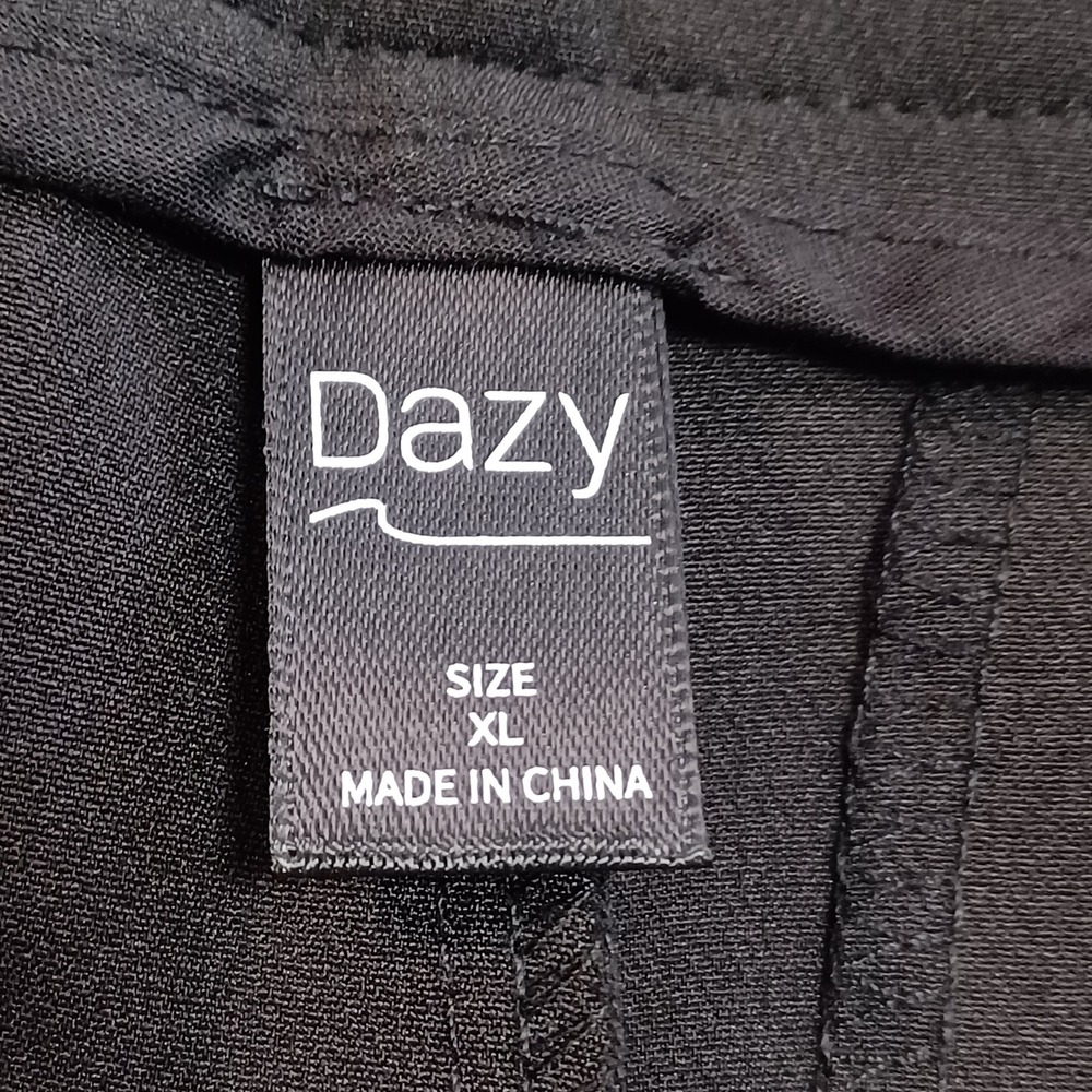 Dazy Black Tapered Dress Pants Womens XL sw220824538459 Office Trousers - Picture 2 of 13